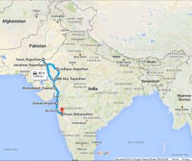 Journey on Indian Map